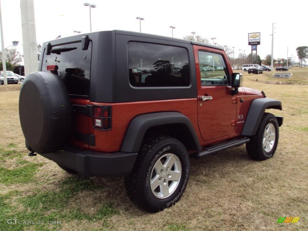 2009 Wrangler X 4x4 - Sunburst Orange Pearl Coat / Dark Slate Gray/Medium Slate Gray photo #9