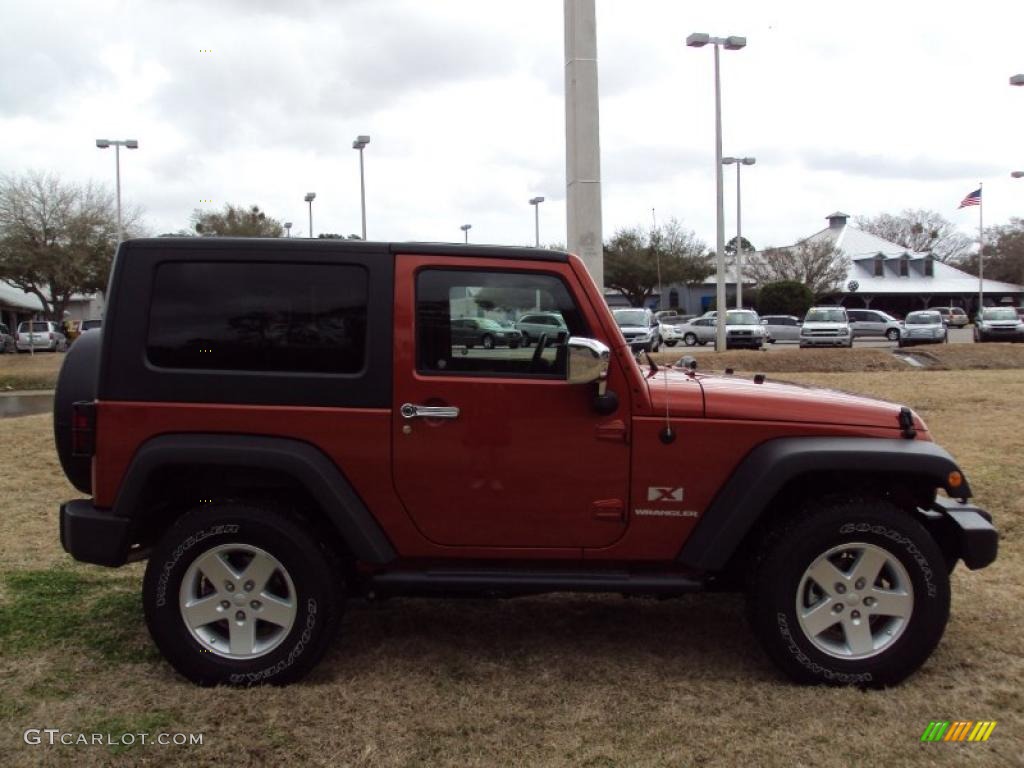 2009 Wrangler X 4x4 - Sunburst Orange Pearl Coat / Dark Slate Gray/Medium Slate Gray photo #10