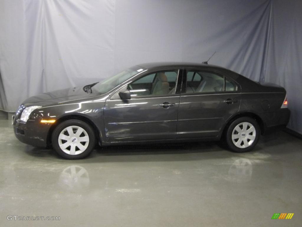 2007 Fusion S - Tungsten Grey Metallic / Camel photo #2
