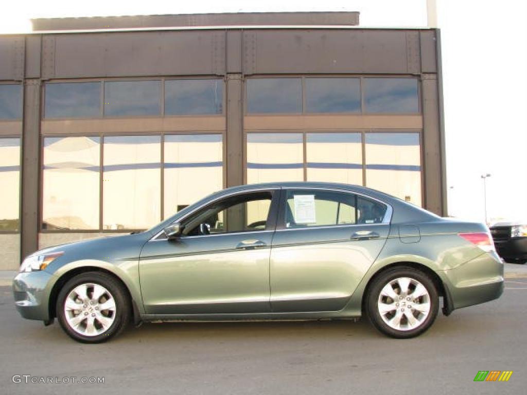 2009 Accord EX-L Sedan - Mystic Green Metallic / Black photo #1