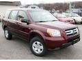 2007 Dark Cherry Pearl Honda Pilot LX 4WD  photo #3