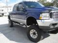 2003 Sonic Blue Metallic Ford F350 Super Duty Lariat Crew Cab 4x4  photo #3