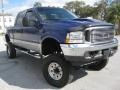 2003 Sonic Blue Metallic Ford F350 Super Duty Lariat Crew Cab 4x4  photo #5
