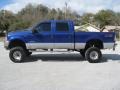 2003 Sonic Blue Metallic Ford F350 Super Duty Lariat Crew Cab 4x4  photo #7