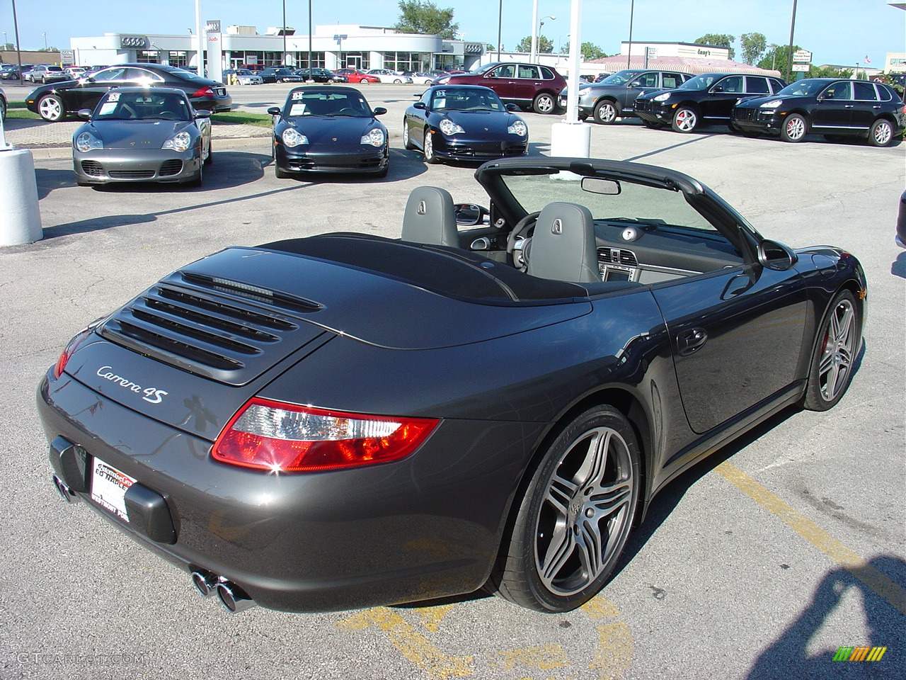 2008 911 Carrera 4S Cabriolet - Slate Grey Metallic / Black/Stone Grey photo #18