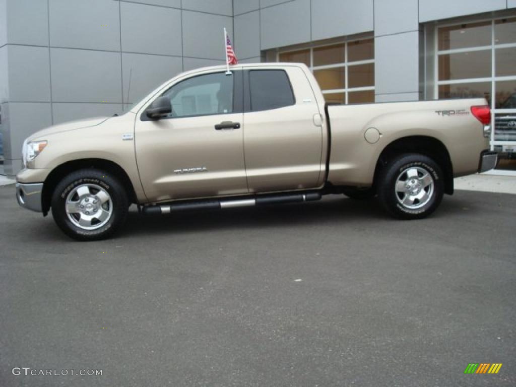 2008 Tundra SR5 TRD Double Cab - Desert Sand Mica / Beige photo #3