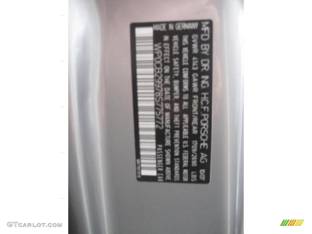 2008 911 Carrera S Cabriolet - Arctic Silver Metallic / Black photo #13