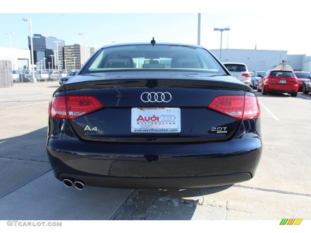 2010 A4 2.0T quattro Sedan - Deep Sea Blue Pearl Effect / Beige photo #6