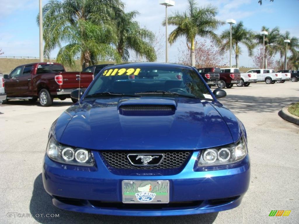 2003 Mustang V6 Coupe - Sonic Blue Metallic / Dark Charcoal photo #8