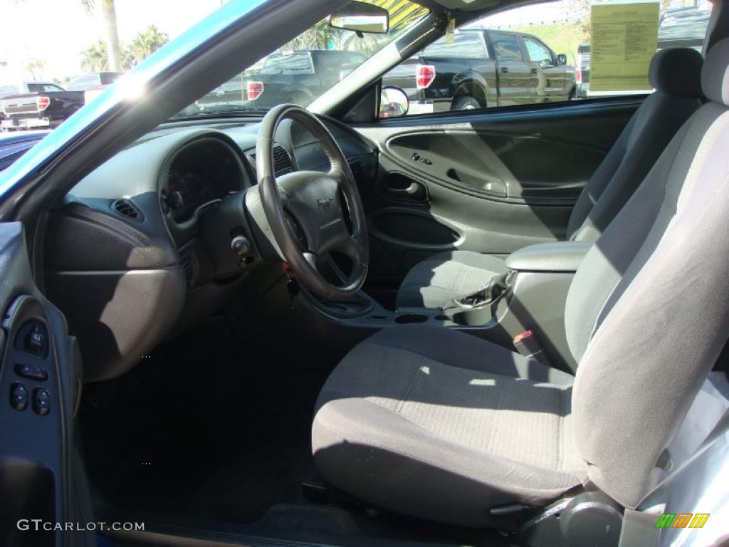 2003 Mustang V6 Coupe - Sonic Blue Metallic / Dark Charcoal photo #10