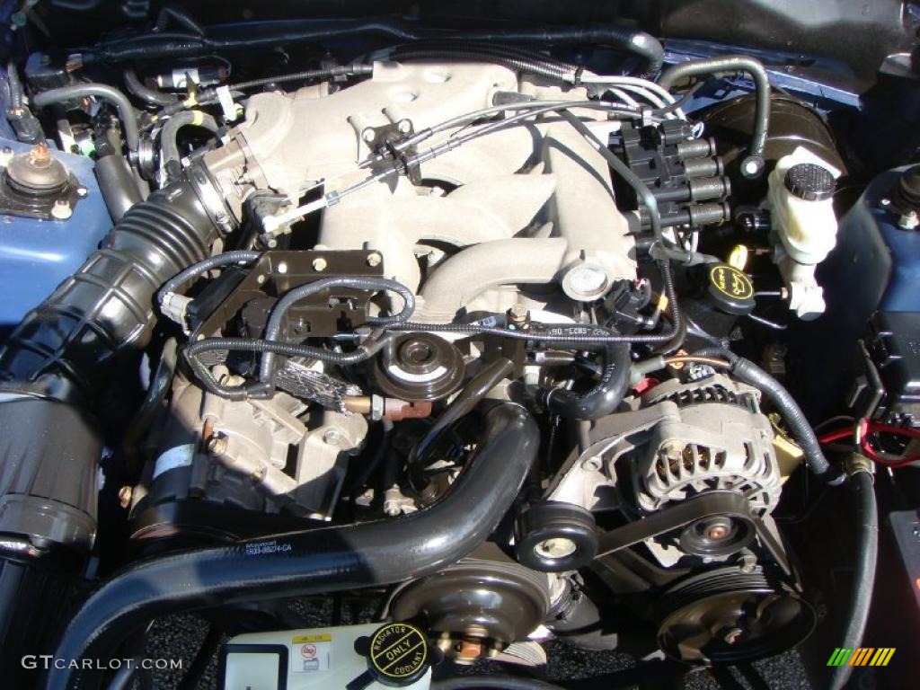 2003 Mustang V6 Coupe - Sonic Blue Metallic / Dark Charcoal photo #15