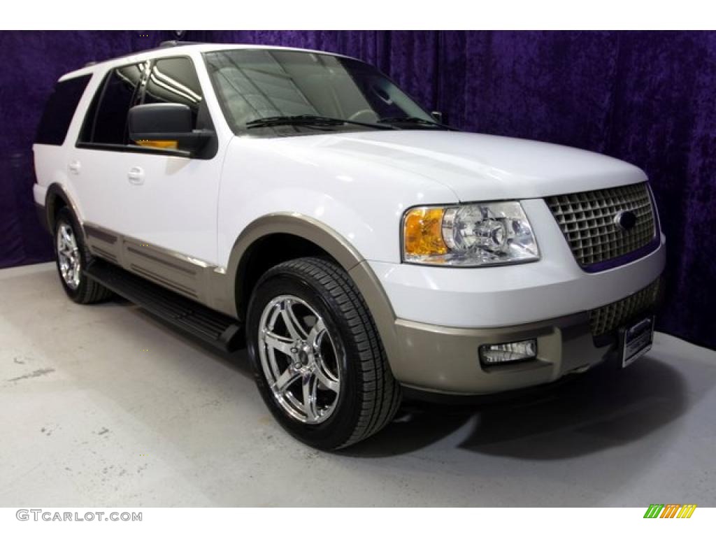 2003 Expedition Eddie Bauer - Oxford White / Medium Parchment photo #1