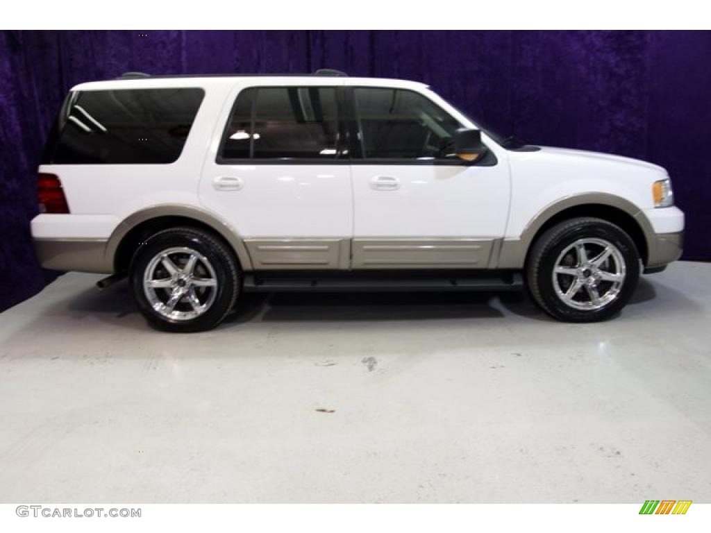2003 Expedition Eddie Bauer - Oxford White / Medium Parchment photo #2