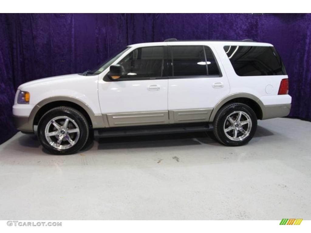 2003 Expedition Eddie Bauer - Oxford White / Medium Parchment photo #4