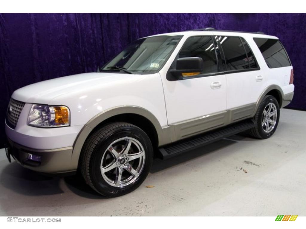 2003 Expedition Eddie Bauer - Oxford White / Medium Parchment photo #12