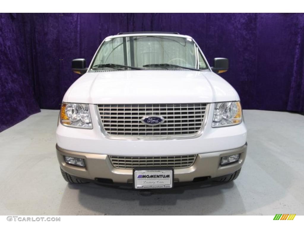 2003 Expedition Eddie Bauer - Oxford White / Medium Parchment photo #42