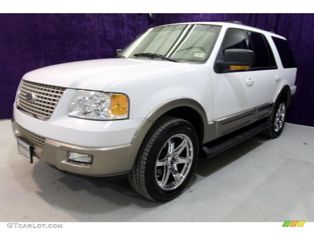 2003 Expedition Eddie Bauer - Oxford White / Medium Parchment photo #45