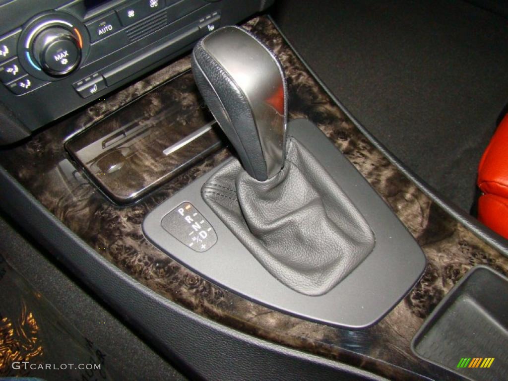 2007 3 Series 328i Coupe - Black Sapphire Metallic / Coral Red/Black photo #12