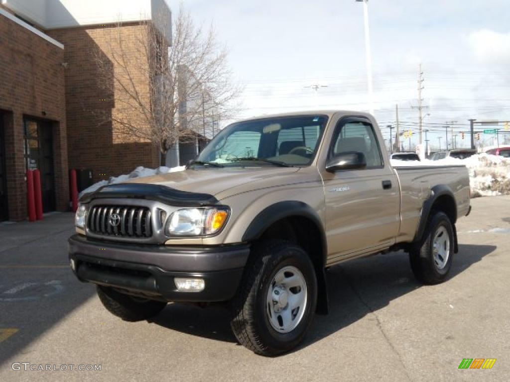 2004 Tacoma Regular Cab 4x4 - Mystic Gold Metallic / Oak photo #1