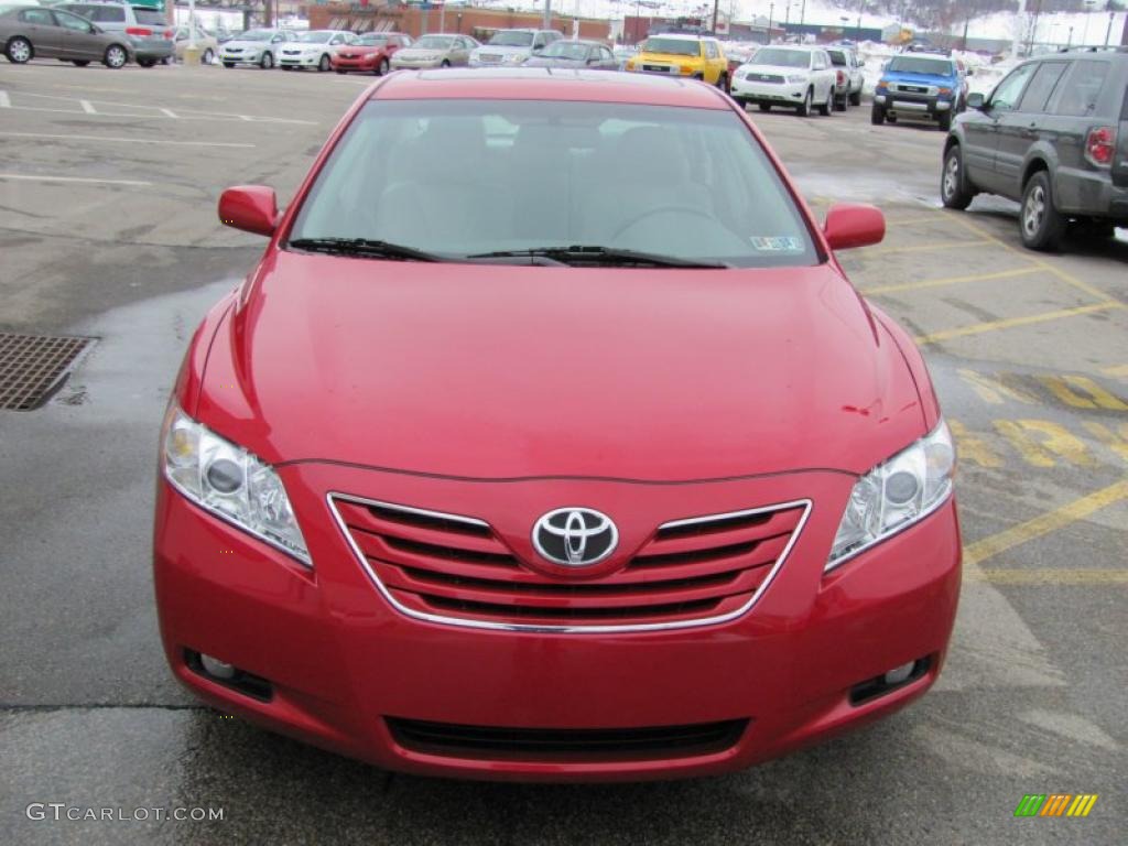 2008 Camry XLE - Barcelona Red Metallic / Bisque photo #8