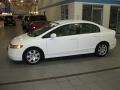 2007 Taffeta White Honda Civic LX Sedan  photo #4