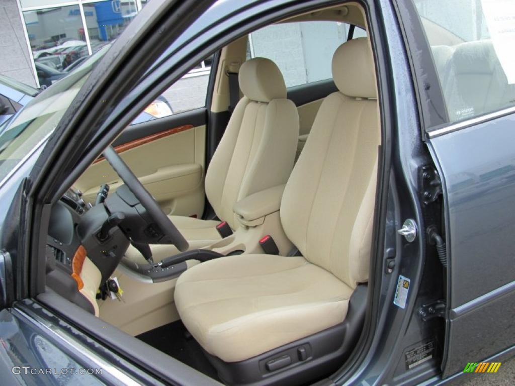 2009 Sonata GLS - Slate Blue / Camel photo #13