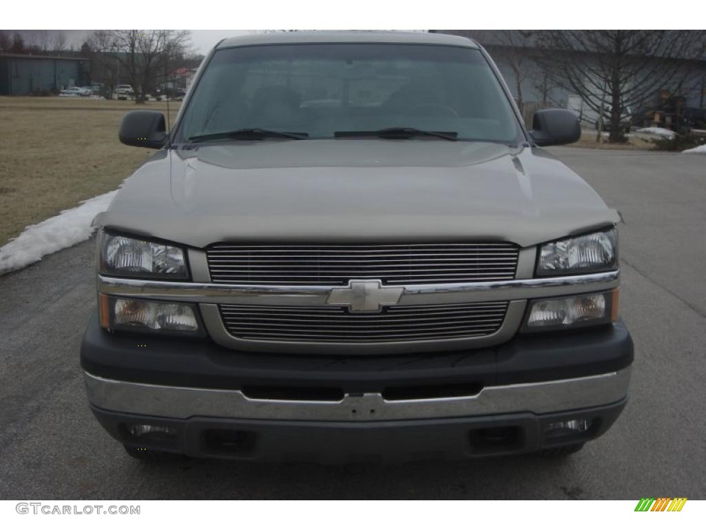 2003 Silverado 1500 LS Extended Cab 4x4 - Light Pewter Metallic / Dark Charcoal photo #15