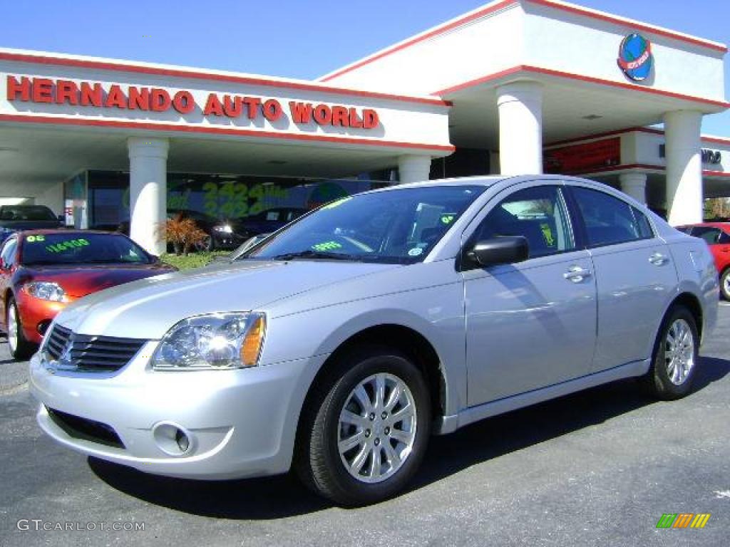 2008 Galant ES - Liquid Silver Metallic / Gray photo #1