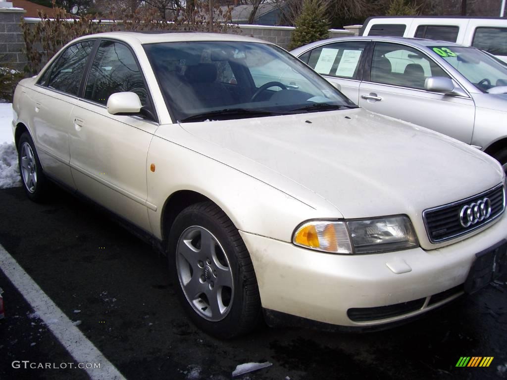 1998 A4 2.8 quattro Sedan - Pearl White Pearlescent / Opal Grey photo #1