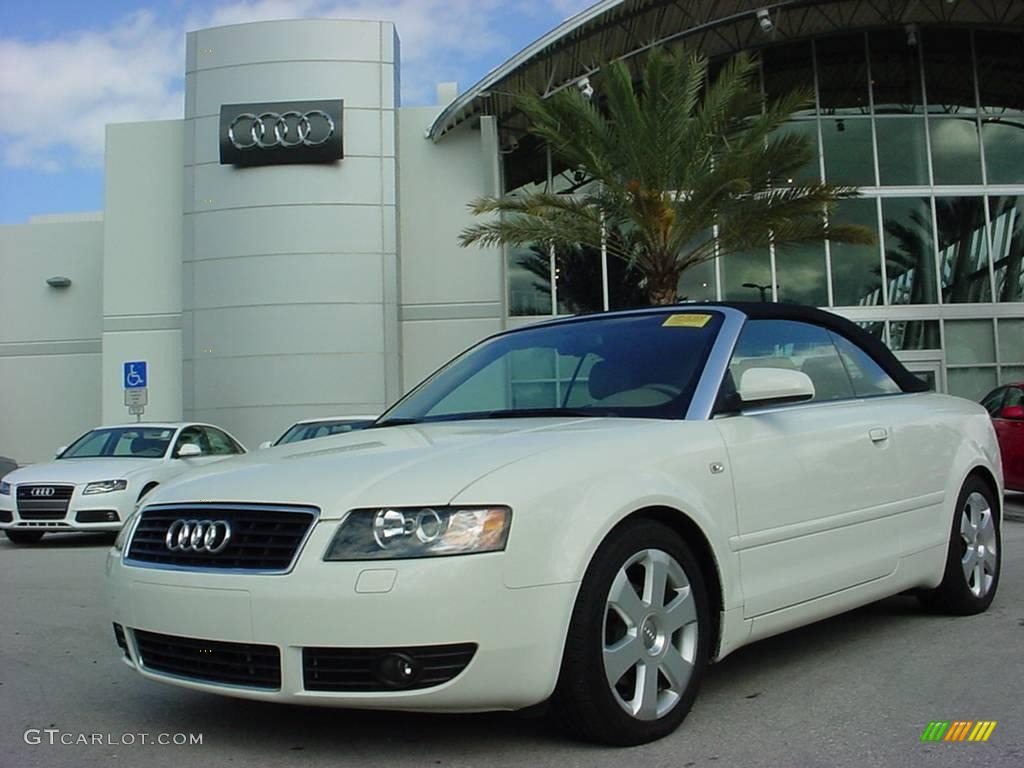 2006 A4 1.8T Cabriolet - Arctic White / Beige photo #1