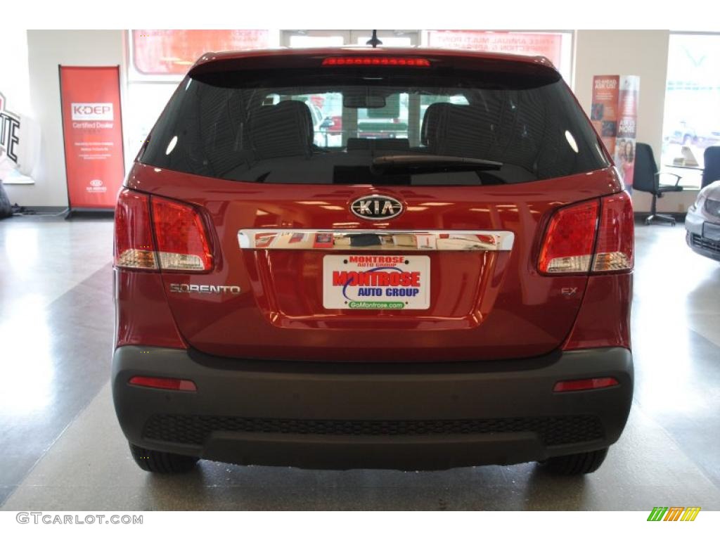 2011 Sorento EX - Spicy Red / Beige photo #6