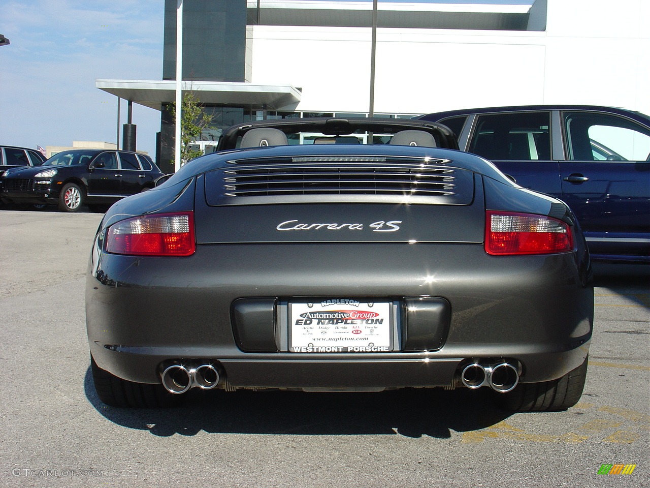 2008 911 Carrera 4S Cabriolet - Slate Grey Metallic / Black/Stone Grey photo #22