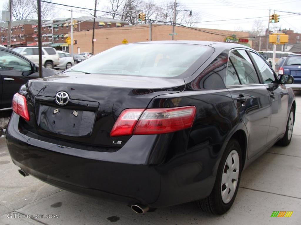 2007 Camry LE V6 - Black / Dark Charcoal photo #4
