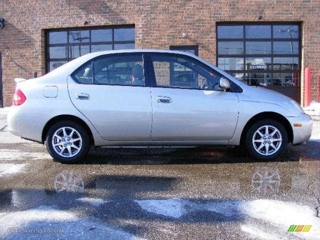 2002 Prius Hybrid - Silver Strata Metallic / Gray photo #2