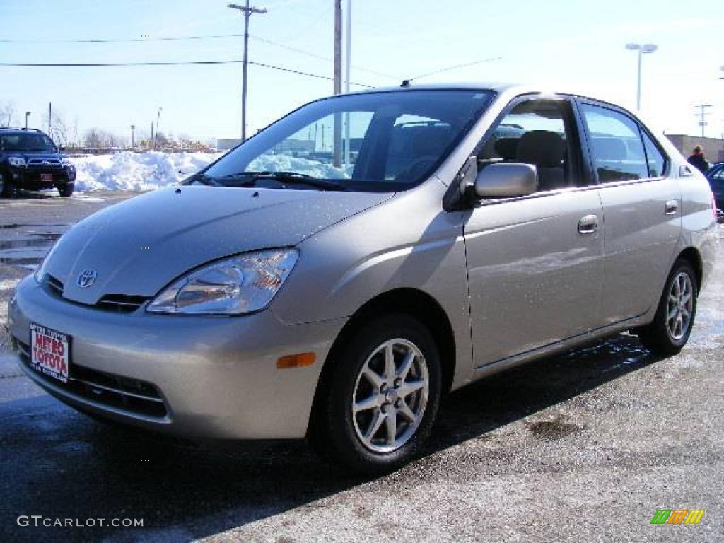 2002 Prius Hybrid - Silver Strata Metallic / Gray photo #7