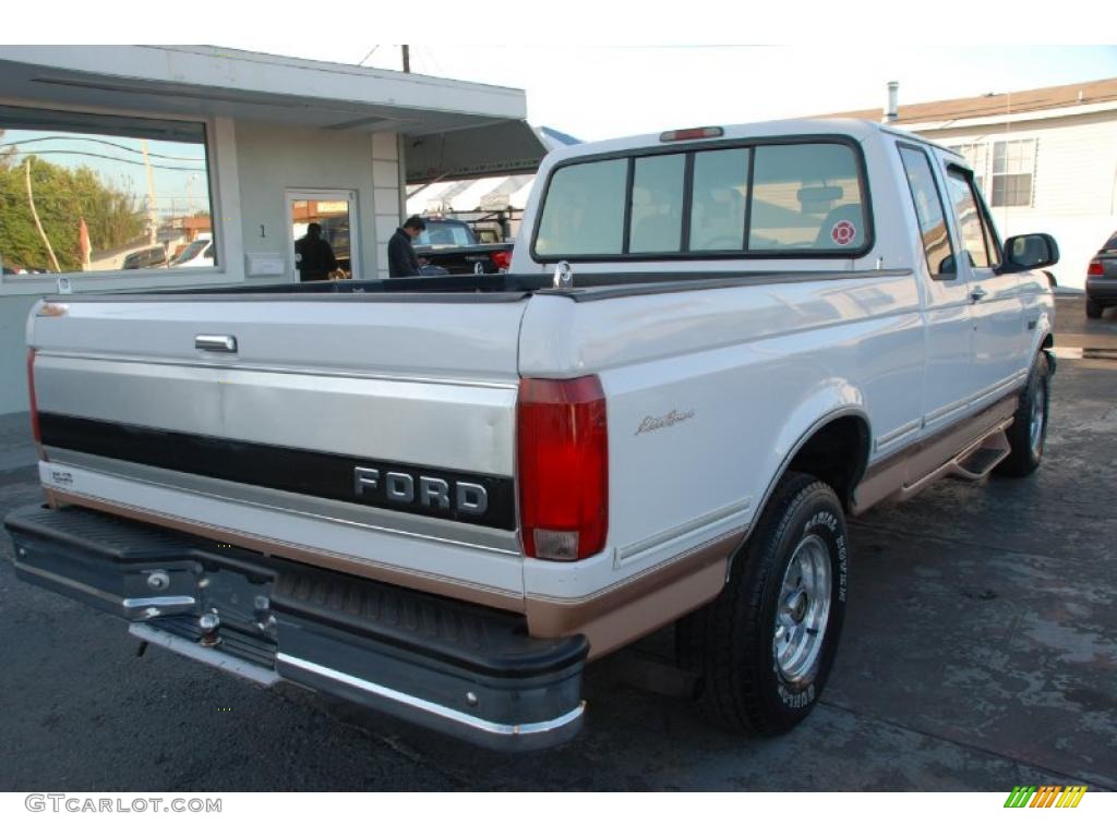 1995 F150 Eddie Bauer Extended Cab - Colonial White / Beige photo #14