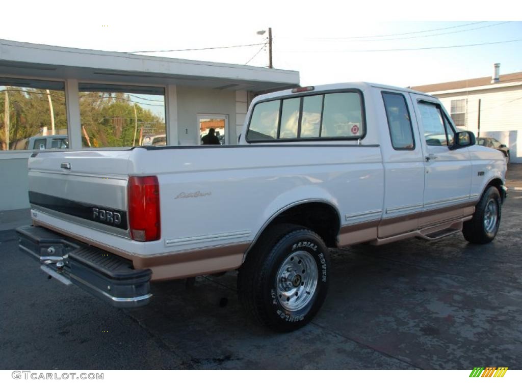 1995 F150 Eddie Bauer Extended Cab - Colonial White / Beige photo #15