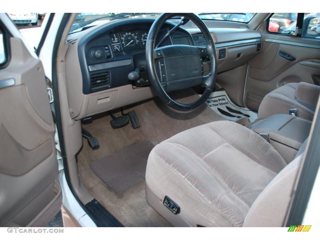 1995 F150 Eddie Bauer Extended Cab - Colonial White / Beige photo #20
