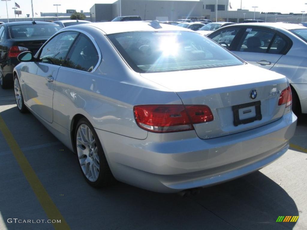 2007 3 Series 328i Coupe - Titanium Silver Metallic / Black photo #3