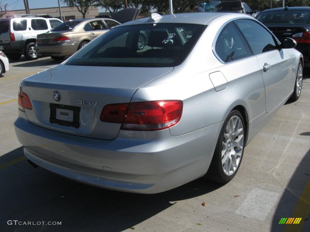 2007 3 Series 328i Coupe - Titanium Silver Metallic / Black photo #4