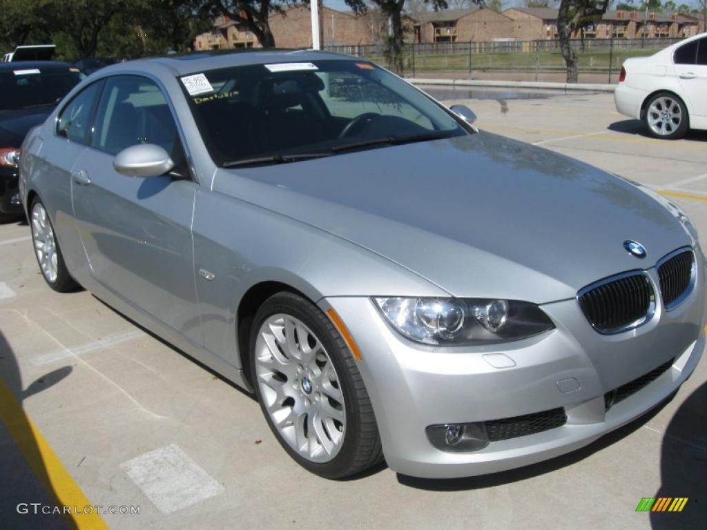 2007 3 Series 328i Coupe - Titanium Silver Metallic / Black photo #5