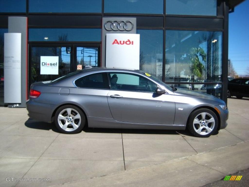 2007 3 Series 328xi Coupe - Sparkling Graphite Metallic / Black photo #7