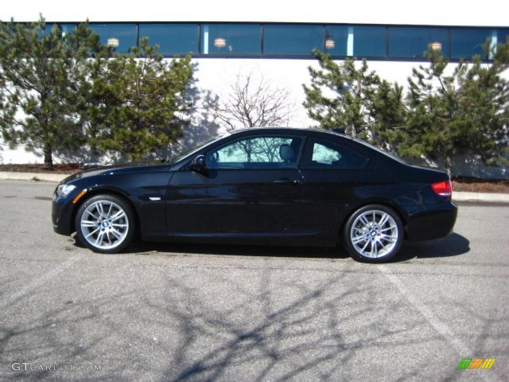 2010 3 Series 335i Coupe - Black Sapphire Metallic / Black Dakota Leather photo #2