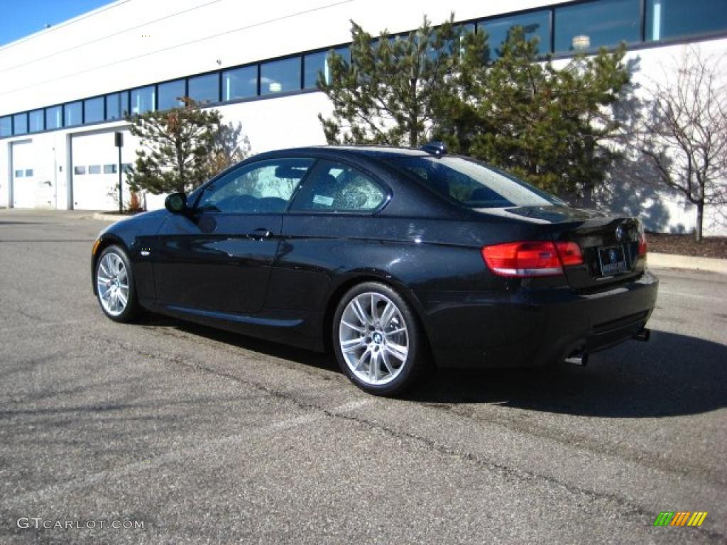 2010 3 Series 335i Coupe - Black Sapphire Metallic / Black Dakota Leather photo #3