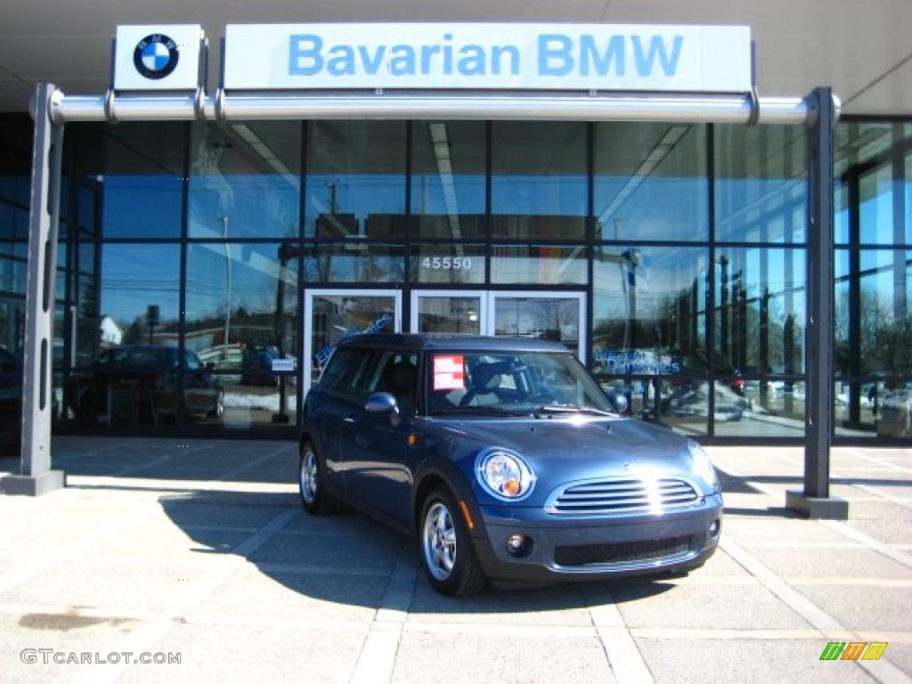 2010 Cooper Clubman - Horizon Blue Metallic / Grey/Carbon Black photo #2