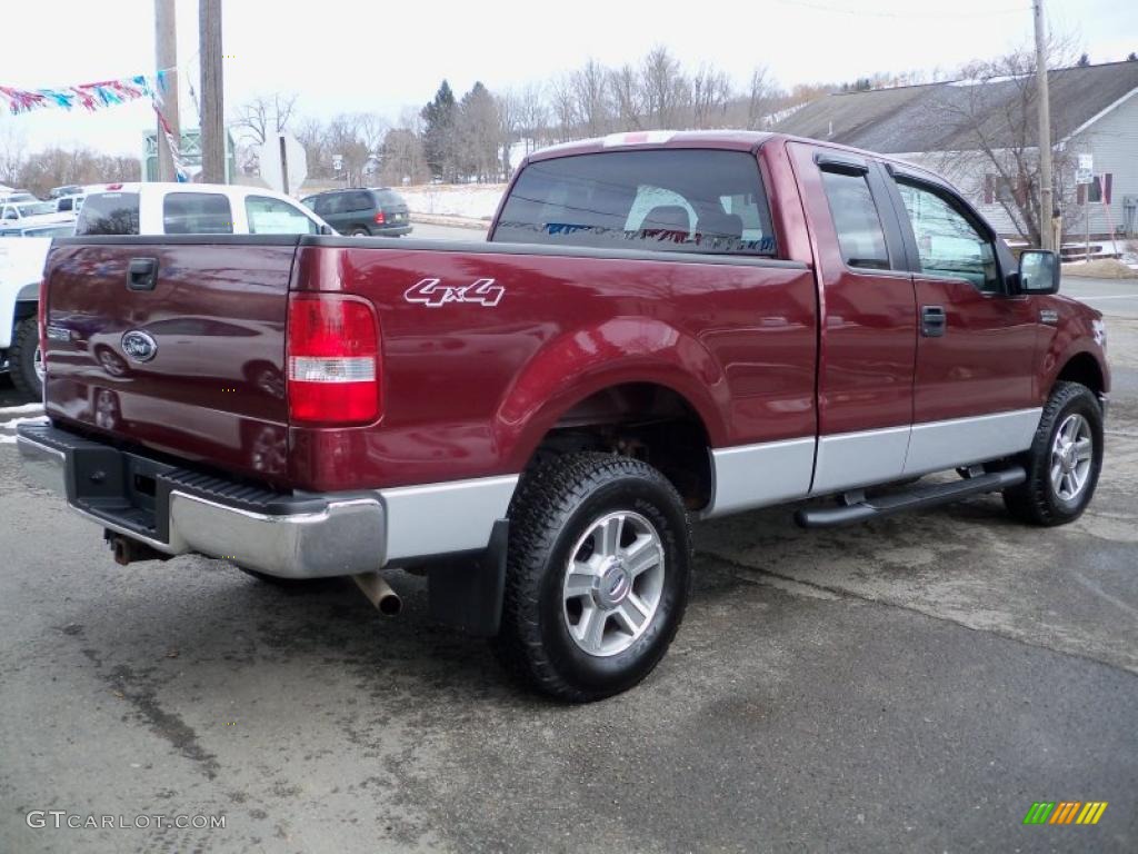 2005 F150 XLT SuperCab 4x4 - Bright Red / Black photo #5