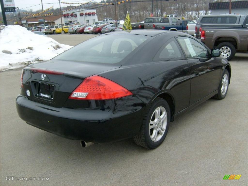 2006 Accord EX Coupe - Nighthawk Black Pearl / Black photo #5