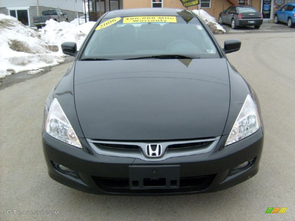 2006 Accord EX Coupe - Nighthawk Black Pearl / Black photo #7