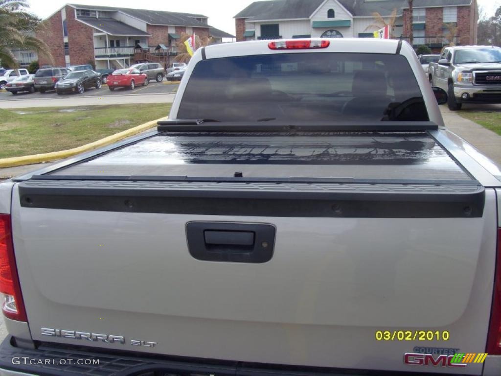 2008 Sierra 1500 SLT Crew Cab 4x4 - Silver Birch Metallic / Ebony photo #4