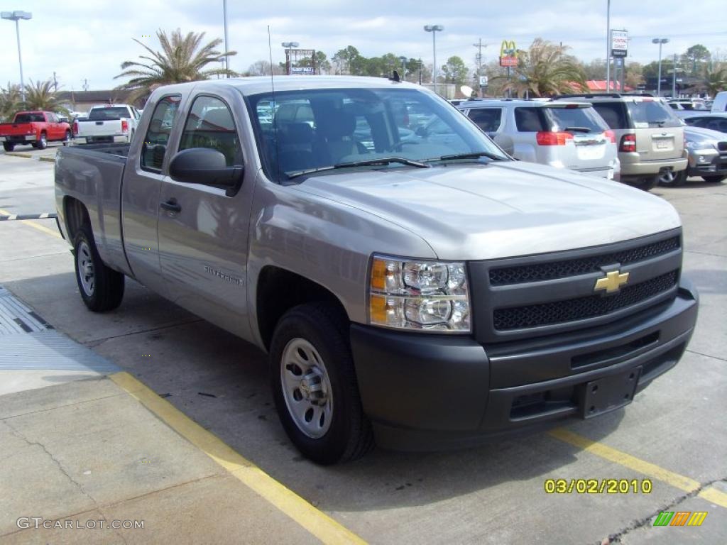 2009 Silverado 1500 Extended Cab - Silver Birch Metallic / Dark Titanium photo #6